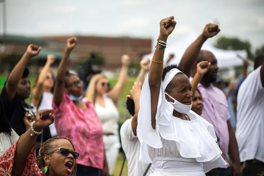Photograph from a Terence Crutcher Foundation gathering